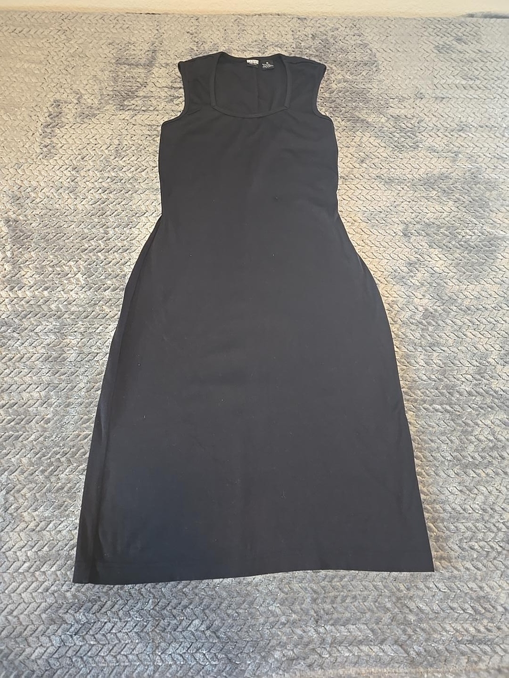 GUESS Jeans Black Sleeveless Maxi Dress Women's Medium Stretch Bodycon 90s Y2K